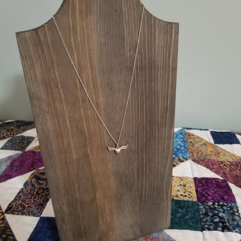Dainty Harry Potter Golden Snitch Pendant Necklace